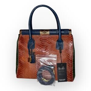 NWT Vintage Giada Pelle Italian Brown Leather Purse